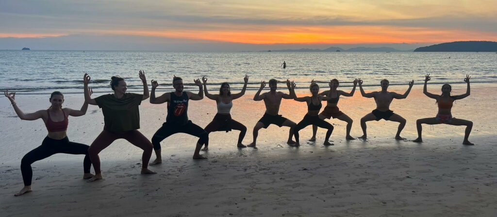 Beach Yoga at Ao Nang, Krabi - Yoga Balance Thailand